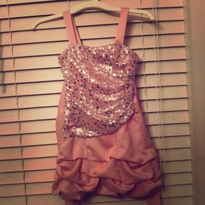 Light pink pageant dress